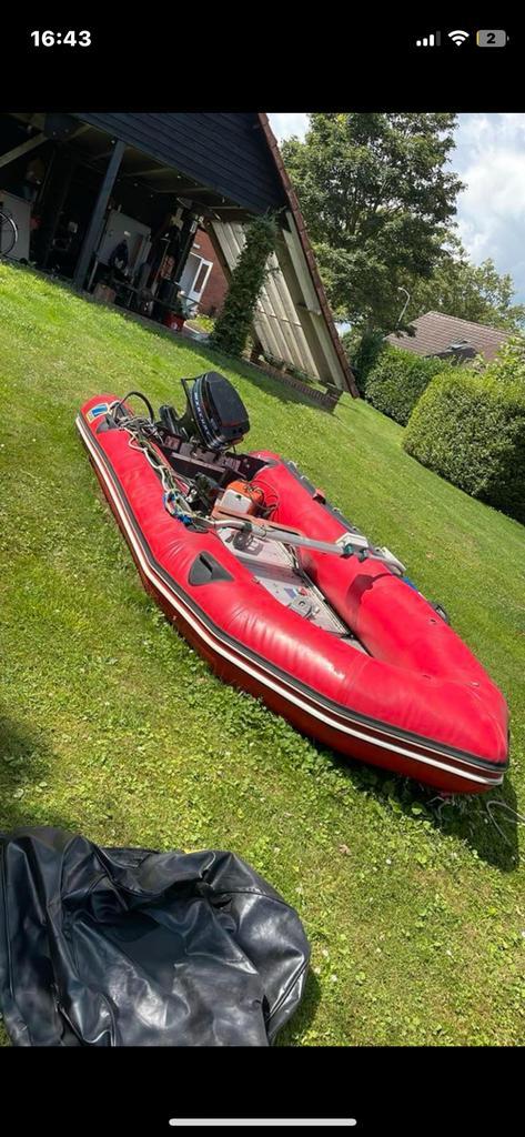 Zodiac rubberboot opknapper met 40pk buitenboordmotor, Watersport en Boten, Bootonderdelen, Gebruikt, Overige typen, Motorboot