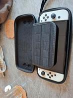 Nintendo OLED, Ophalen of Verzenden, Zo goed als nieuw, Met 2 controllers, Switch OLED
