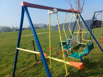 Speeltoestel met 2x duo familie schommel beschikbaar voor biedingen