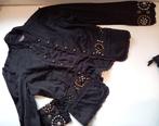 WATCHER DIVA schitterend jasje met studs, maat L – 40, Maat 38/40 (M), Verzenden, Zwart, Zo goed als nieuw