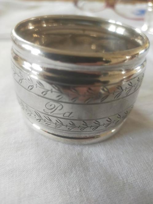 Echt Zilveren servetring, inscriptie Pa,  verjaardag cadeau, Antiek en Kunst, Antiek | Goud en Zilver, Zilver, Ophalen of Verzenden