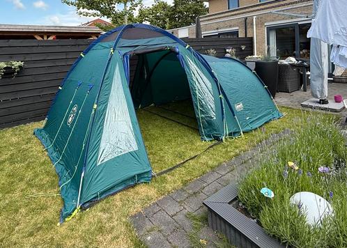4 persoonstent Coleman Bi-Space 400, evt incl. accessoires, Caravans en Kamperen, Tenten, Zo goed als nieuw, Ophalen