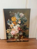 Bloemenschilderij op canvas - 100x70 cm, Antiek en Kunst, Ophalen