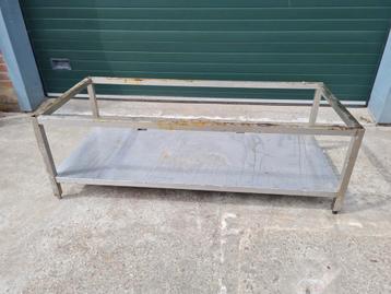 RVS werkbank onderstel 1800×790 mm, hoogte 590 mm beschikbaar voor biedingen
