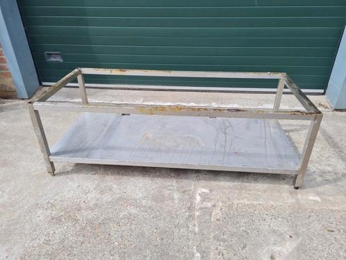 RVS werkbank onderstel 1800×790 mm, hoogte 590 mm, Doe-het-zelf en Verbouw, Werkbanken, Gebruikt, 170 cm of meer, Ophalen
