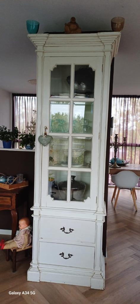 Vitrinekast, Huis en Inrichting, Kasten | Kledingkasten, Zo goed als nieuw, 200 cm of meer, 50 tot 100 cm, 25 tot 50 cm, Met lade(s)