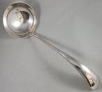 Soepdienlepel parelrand antiek 835 zilver, Antiek en Kunst, Antiek | Goud en Zilver, Ophalen of Verzenden, Zilver