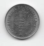 Venezuela 1 bolivar 1990 Y# 52a.2, Verzenden, Zuid-Amerika, Losse munt