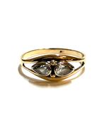 14k gouden ring met zirkonia, 18 tot 19, -, -, Ophalen of Verzenden