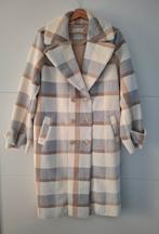 Furry winterjas ecru/camel/grijze ruit Rino & Pelle maat 42, Beige, Maat 42/44 (L), Ophalen of Verzenden, Zo goed als nieuw