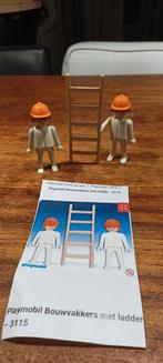 Vintage Playmobilsetje 3115 / Bouwvakkers met ladder / 1974, Kinderen en Baby's, Speelgoed | Playmobil, Ophalen of Verzenden, Zo goed als nieuw