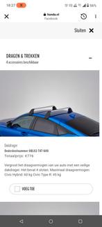 Originele Honda Civic 2022 11th Gen Dakdragers 08L02-T47-600, Auto diversen, Dakdragers, Ophalen, Zo goed als nieuw