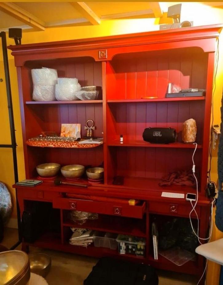Tibetaans buffetkast, Huis en Inrichting, Kasten | Boekenkasten, Zo goed als nieuw, 150 tot 200 cm, 150 tot 200 cm, 25 tot 50 cm