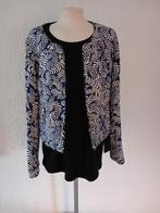 Dept kort jasje maat 42,blauw patroon ,zgan, Kleding | Dames, Jasjes, Kostuums en Pakken, Overige kleuren, Maat 42/44 (L), Ophalen of Verzenden