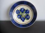 Bord, Deens art deco aardewerk, decor blauwe viooltjes, Ophalen of Verzenden