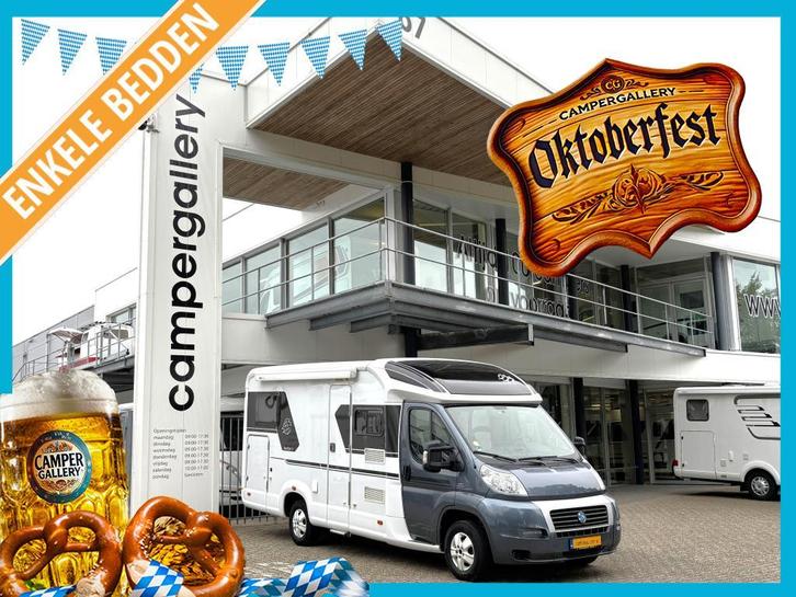 Knaus VanTastic 600 ME ENKELE BEDDEN EURO5 XXL GARAGE CAMPER, Caravans en Kamperen, Campers, Bedrijf, tot en met 3, Half-integraal