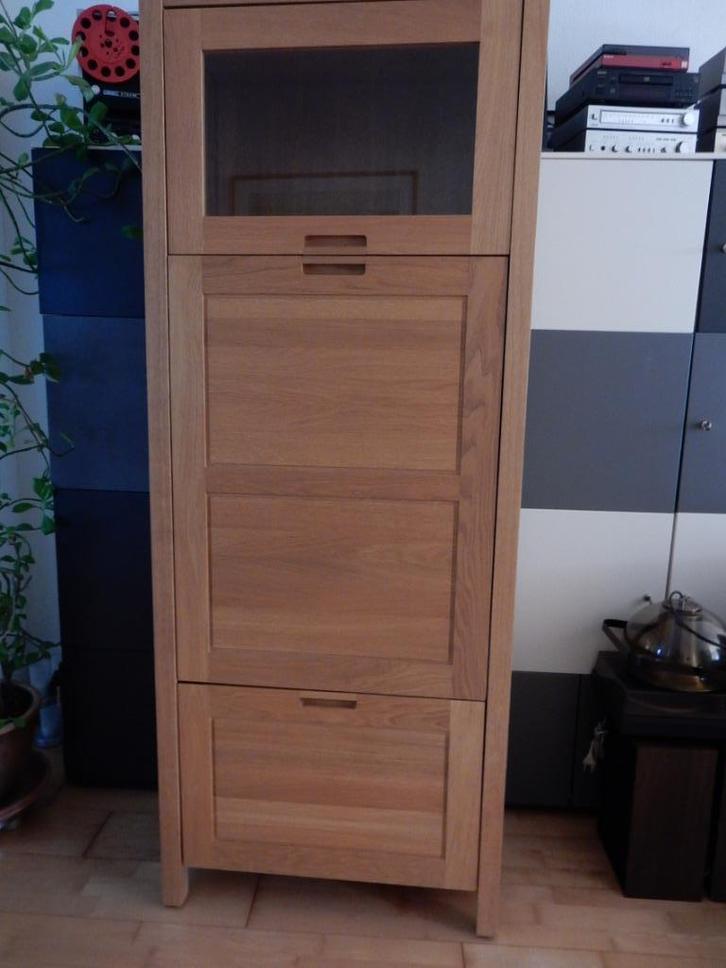 Massief Eiken kwaliteits kolom kast in perfecte staat, Huis en Inrichting, Kasten | Secretaires, Zo goed als nieuw, Ophalen