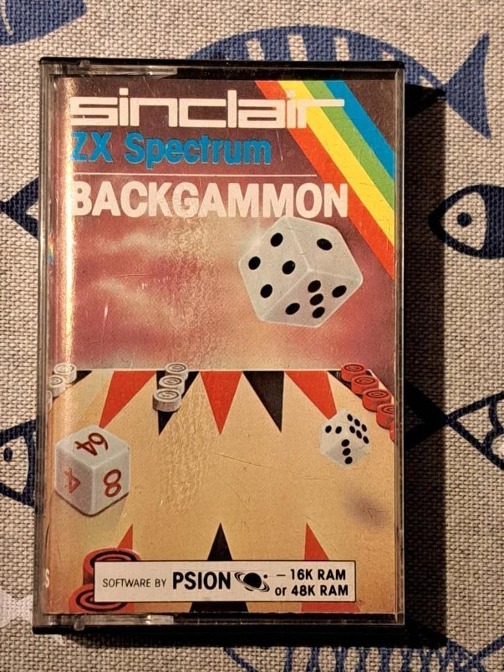 ZX Spectrum cassette 'BACKGAMMON' – getest & werkend, Computers en Software, Vintage Computers, Ophalen of Verzenden