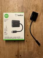 Belkin RockStar 3,5 mm audio en USB-C oplaadadapter, Ophalen of Verzenden, Zo goed als nieuw