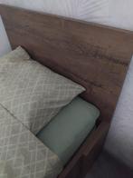 Eenpersoons bed, Huis en Inrichting, Slaapkamer | Bedden, Ophalen, 90 cm, Eenpersoons, Bruin