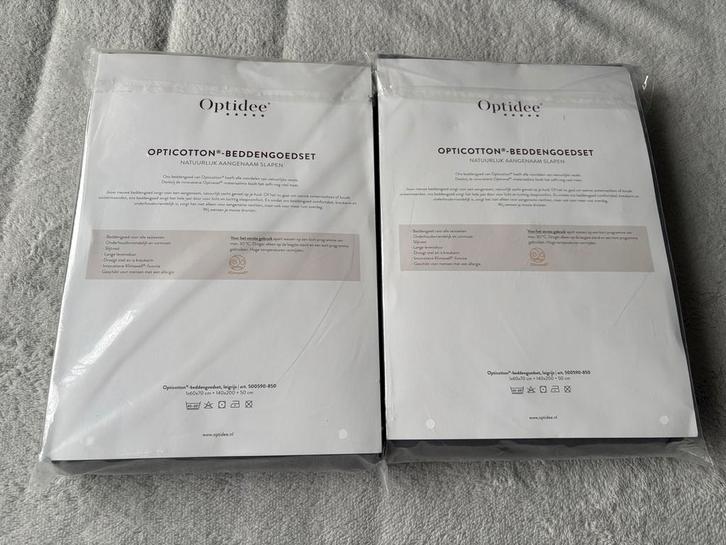 Optidee Opticotton Beddengoedset - Nieuw in verpakking, Huis en Inrichting, Slaapkamer | Beddengoed, Nieuw, Kussen, Eenpersoons