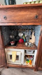 Kinderkeuken | Speelkeuken ingebouwd in prachtige meidenkast, Ophalen, Zo goed als nieuw