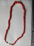 Bloedkoraal ketting, Sieraden, Tassen en Uiterlijk, Kettingen, Ophalen of Verzenden, Zo goed als nieuw, Rood, Steen of Mineraal