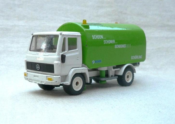 Siku 2824 Mercedes Ecoliner veegwagen schoon schoner schoons, Hobby en Vrije tijd, Modelauto's | 1:50, Gebruikt, Bus of Vrachtwagen