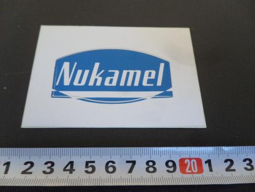 sticker logo nukamel, Verzamelen, Stickers, Zo goed als nieuw, Bedrijf of Vereniging, Ophalen