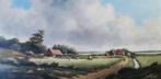 J. H. Brolsma (1909-1990) - Landschap met boerderijen, Antiek en Kunst, Kunst | Schilderijen | Klassiek, Ophalen of Verzenden