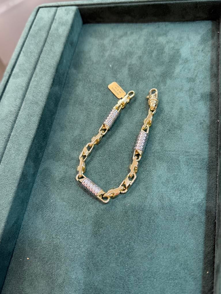 14KT Goud - 43.7 Gram - Armband - MONTE CARLO - Herenarmband, Ophalen, Nieuw, Goud