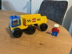 Duplo : grote Vrachtauto - wegwerkers auto met chauffeur, Ophalen, Gebruikt