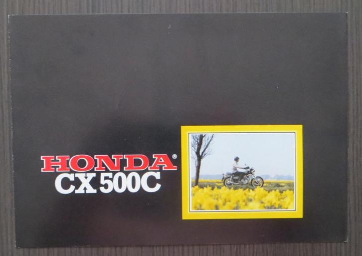 Folder Honda CX 500 C - circa 1980 (Nederlands), Motoren, Handleidingen en Instructieboekjes, Honda, Verzenden