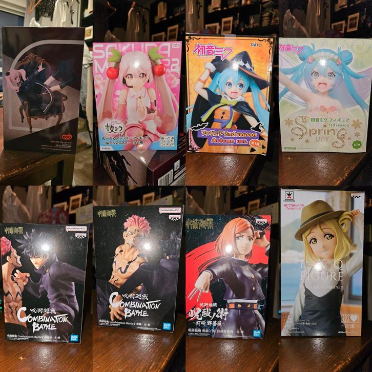 Verzameling diverse anime figures/figurines, Verzamelen, Poppetjes en Figuurtjes, Zo goed als nieuw, Ophalen of Verzenden