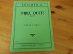 G. Kummer - Three Duets Op. 132, Muziek en Instrumenten, Bladmuziek, Gebruikt, Ophalen of Verzenden, Dwarsfluit of Piccolo, Klassiek