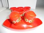 Esma retro eierdoppen (6) en peper en zoutstelletje rood, Ophalen of Verzenden, Huis en Inrichting
