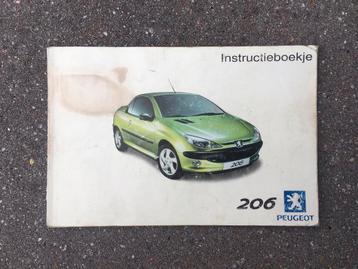 Instructieboekje Peugeot 206 CC 2001 beschikbaar voor biedingen