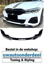 Spoiler Splitter Lip glans Zwart Voor Bmw 3 Serie G20 G21 Pa, Auto diversen, Tuning en Styling, Verzenden
