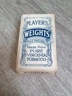 PLAYERS  WEIGHTS CIGARETTES  - VERPAKKING  OPGEVULD, Verzamelen, Rookartikelen, Aanstekers en Luciferdoosjes, Tabaksdoos of Verpakking