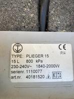 Plieger Boiler 15liter, Doe-het-zelf en Verbouw, Geisers en Boilers, Minder dan 20 liter, Ophalen, Boiler, Minder dan 3 jaar oud