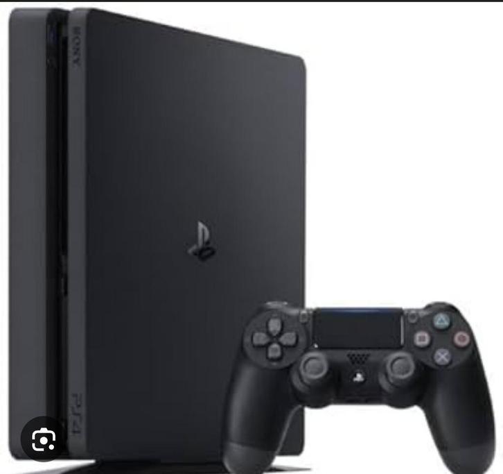 PlayStation slim 4+ 2 Controllers, Spelcomputers en Games, Spelcomputers | Sony PlayStation 4, Gebruikt, Slim, 1 TB, Met 2 controllers