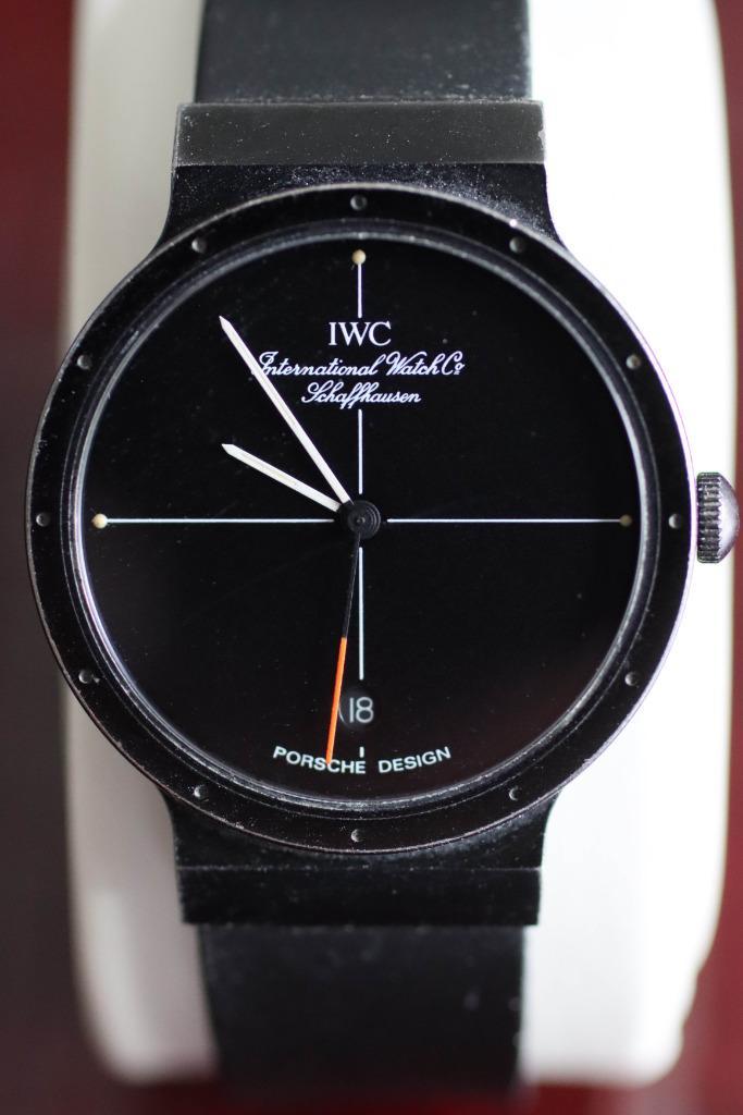 IWC Porsche design, titanium, zwart, Vintage, Sieraden, Tassen en Uiterlijk, Horloges | Heren, Gebruikt, Polshorloge, Overige merken