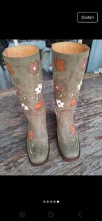 Sendra Flower boots, Kleding | Dames, Schoenen, Ophalen, Zo goed als nieuw, Groen, Hoge laarzen