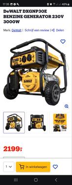 Dewalt benzine generator 230v 3000w, Ophalen of Verzenden, Nieuw