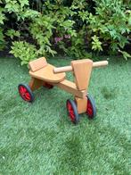 Blank houten loopfiets vier wielen, Kinderen en Baby's, Speelgoed | Buiten | Voertuigen en Loopfietsen, Ophalen, Zo goed als nieuw