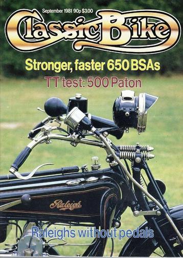 Classic Bike Magazine september 1981