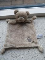 Knuffeldoek beer beertje merk Nicotoy grijs met berenpootje, Ophalen of Verzenden, Zo goed als nieuw, Beer