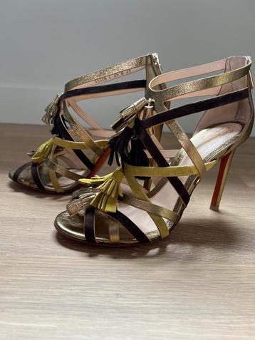 Santoni high heels sandalen NIEUW 