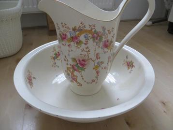 lampet stel/vintage/landelijk/Engeland/Brocante/vaas/schaal beschikbaar voor biedingen