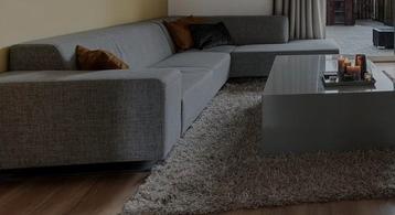 Goossens design@home hoekbank grijs stof geweven 305 cm beschikbaar voor biedingen